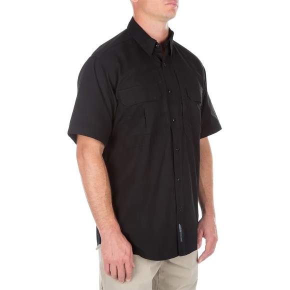 NWT 5.11 Tactical Short Sleeve Black Shirt Security Work Uniform 71152 L - Picture 9 of 10